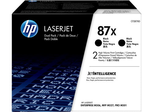 HP 87X Black 2-pack LJ Toner Cartridge