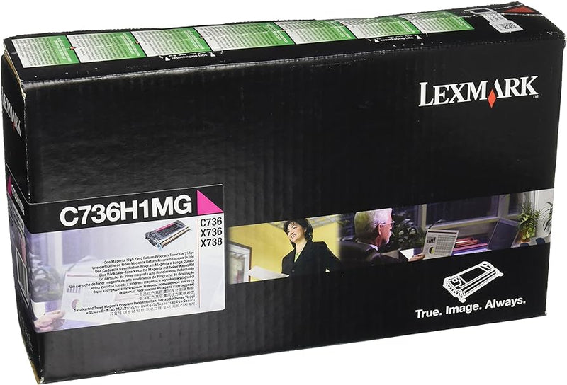 Lexmark C736 Magenta Toner Cartridge, High Yield, Genuine OEM