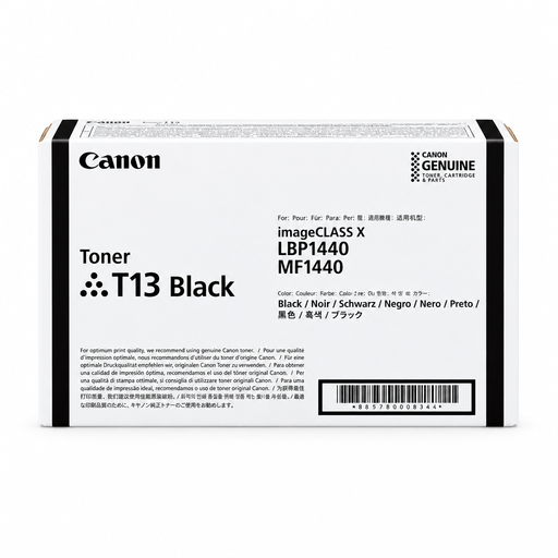 Canon T13 Black toner box on a white background