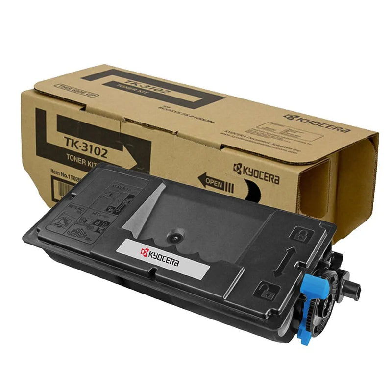 Kyocera Mita Genuine OEM TK3102 (TK-3102) Black Toner Cartridge (12.5K YLD) (AKA 1T02MS0US0)