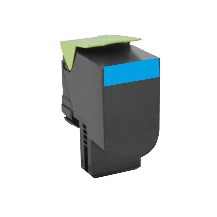 Lexmark CX410 CX510 Cyan Toner Cartridge, High Yield, Genuine OEM (80C1HC0, 80C0HCG)  toners.ca