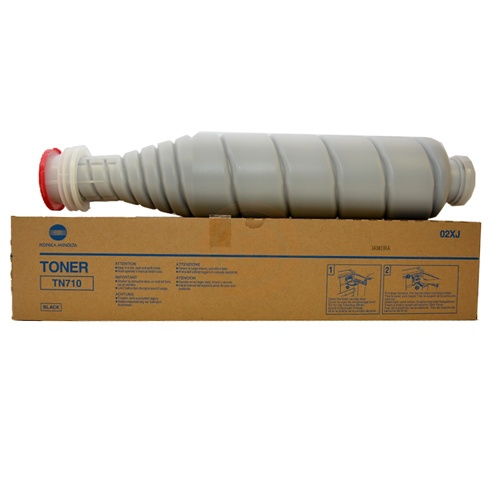 Konica Minolta Genuine OEM 02XJ TN710 (TN-710) Black Toner Cartridge (55K YLD)