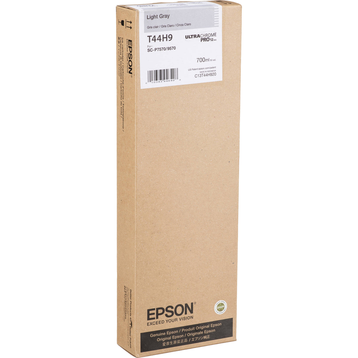 T44H920 Epson UltraChrome PRO12 Light Gray 700mLT44H920