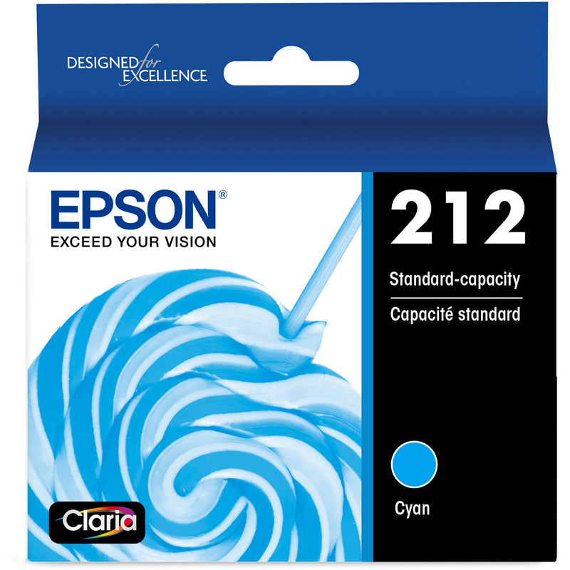 T212220-S Epson T212 Claria Cyan Ink Cartridge Standard Cap