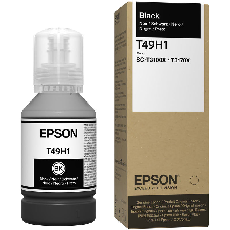 T49H100 Epson T49H Black Ink Bottle 140 ML SC-T3170xT49H100