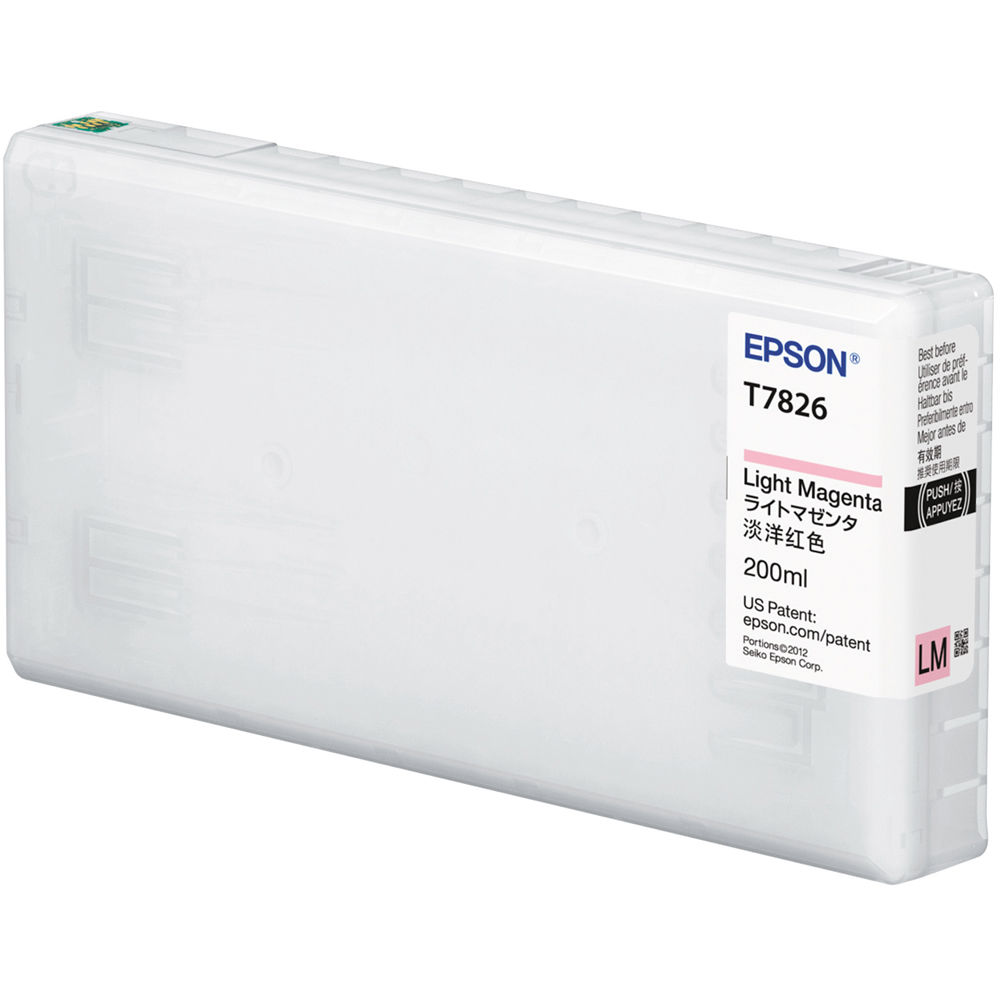 T782600 Epson SureLab D700 Light Magenta Ink Cartridge, 200M