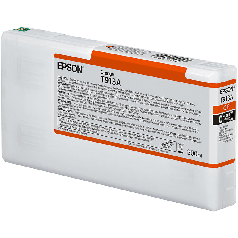 T913A00 Epson EPSON UltraChrome HDX Orange Ink Cartridge 200