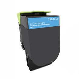 71B10C0 LEXMARK CS/X317/417/517 CYAN   TONER 2.3K  toners.ca