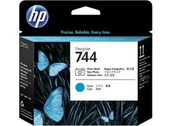 HP 744 Photo Blk and Cyan Printhead