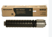 Genuine Sharp MX71NTBA black toner cartridge and box
