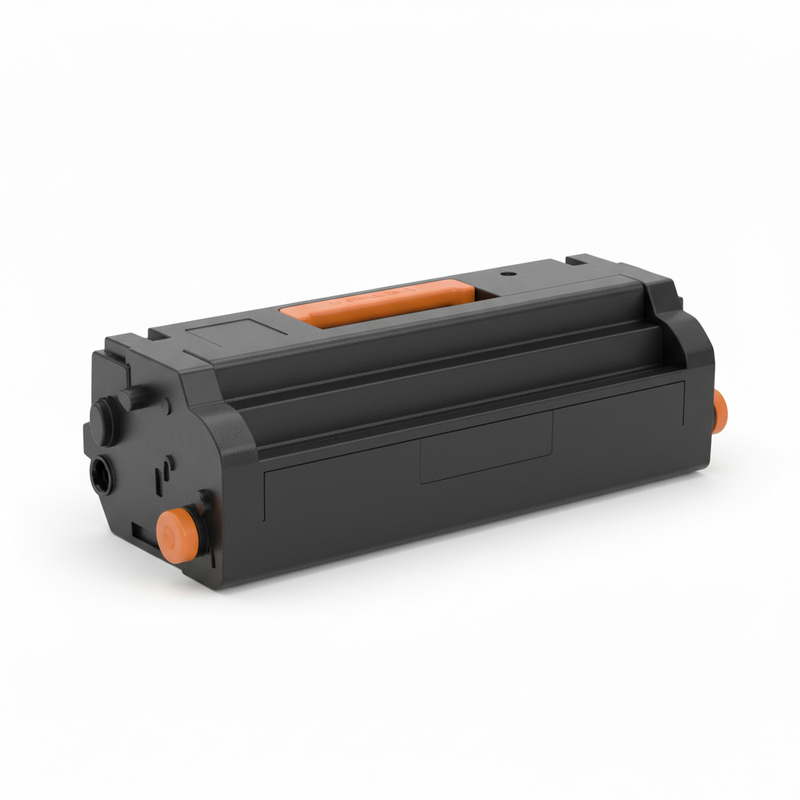 TN830XL-C-3PK single blank compatible modern toner cartridge in three-quarter profile