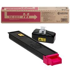 Kyocera Mita Genuine OEM TK8317M (TK-8317M) Magenta Toner Cartridge (6K YLD) (1T02MYBUS0)