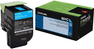80C10C0 LEXMARK 801C CX310/410/510 CYAN  TONER
