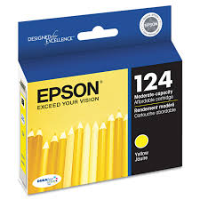 T124420-S EPSON DURABRITE ULTRA INK YELLOW, STYLUS 125/127/4