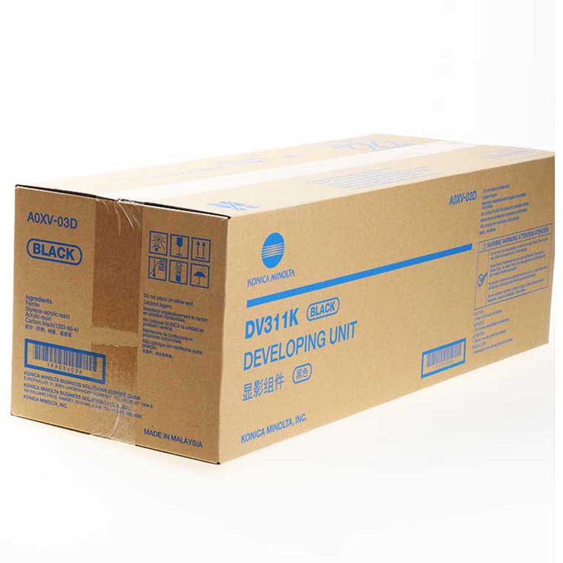 Konica Minolta Genuine OEM A0XV03D (DV311K) DV-311K Black Deveolper Unit (570K YLD)