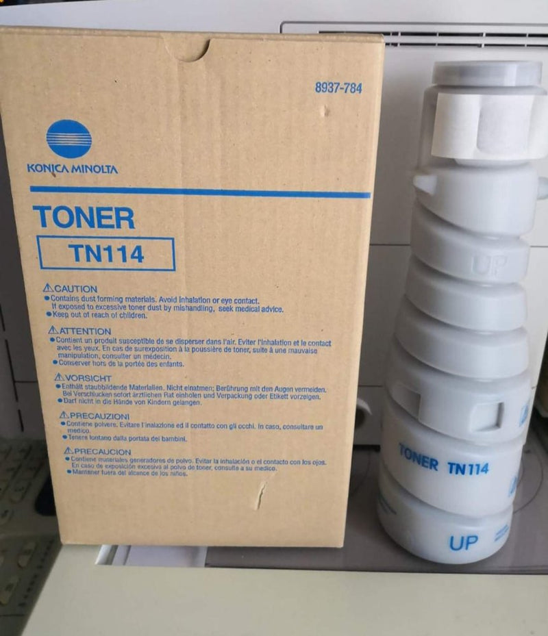 Konica Minolta Genuine OEM 8937782 (TN114/ TN-114) Type 106A Toner Cartridge (2/BX) (22K YLD) (AKA 8937708)