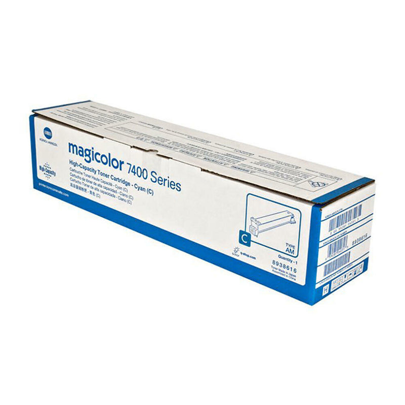 Konica Minolta Genuine OEM 8938616 Cyan Toner (12K YLD)