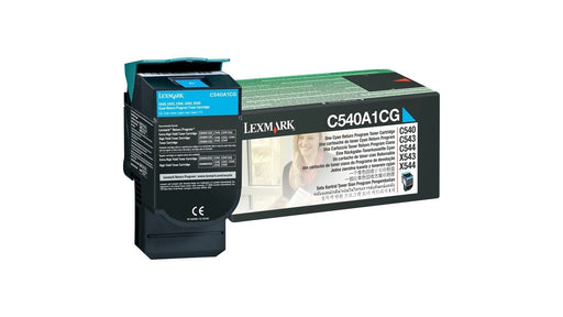 C540A1CG C54X/X54X CYAN TONER CARTRIDGE, 1K
