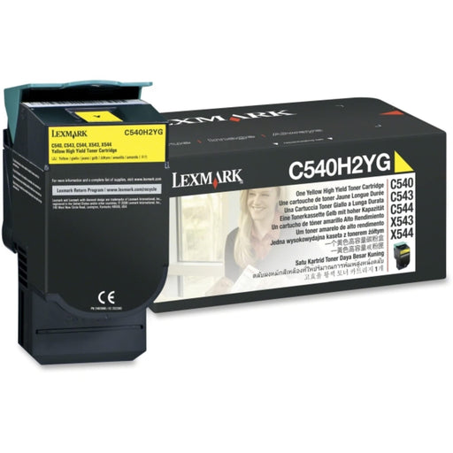 C540H2YG Lexmark  C54x,X54x Yellow 2K Toner Cartridge