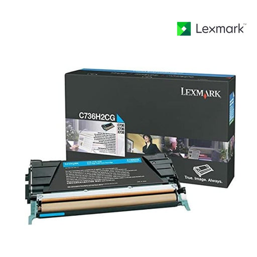 C736H2CG Lexmark  C/X736,X738 Cyan 10K Toner Cartridge