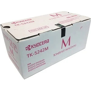 Kyocera Genuine OEM TK-5242M (1T02R7BUS0) Magenta Toner Cartridge (3K YLD)