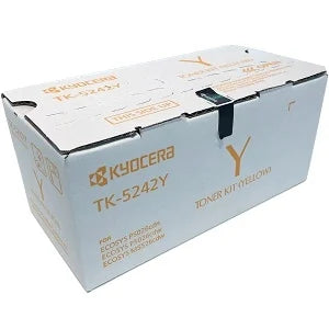 Kyocera Genuine OEM TK-5242Y (1T02R7AUS0) Yellow Toner Cartridge (3K YLD)