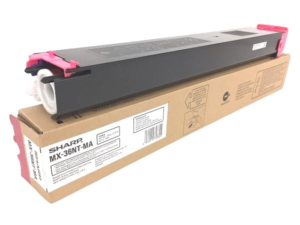Sharp Genuine OEM MX36NTMA (MX-36NTMA) Magenta Toner Cartridge (15K YLD)