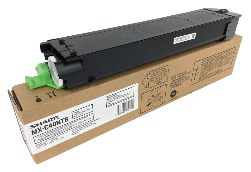 Sharp Genuine OEM MXC40NTB (MX-C40NTB) Black Toner Cartridge (10K YLD)