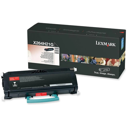 Lexmark X264 X364 Black Toner Cartridge, High Yield, Genuine OEM (X264H21G, X264H11G, X264H80G)