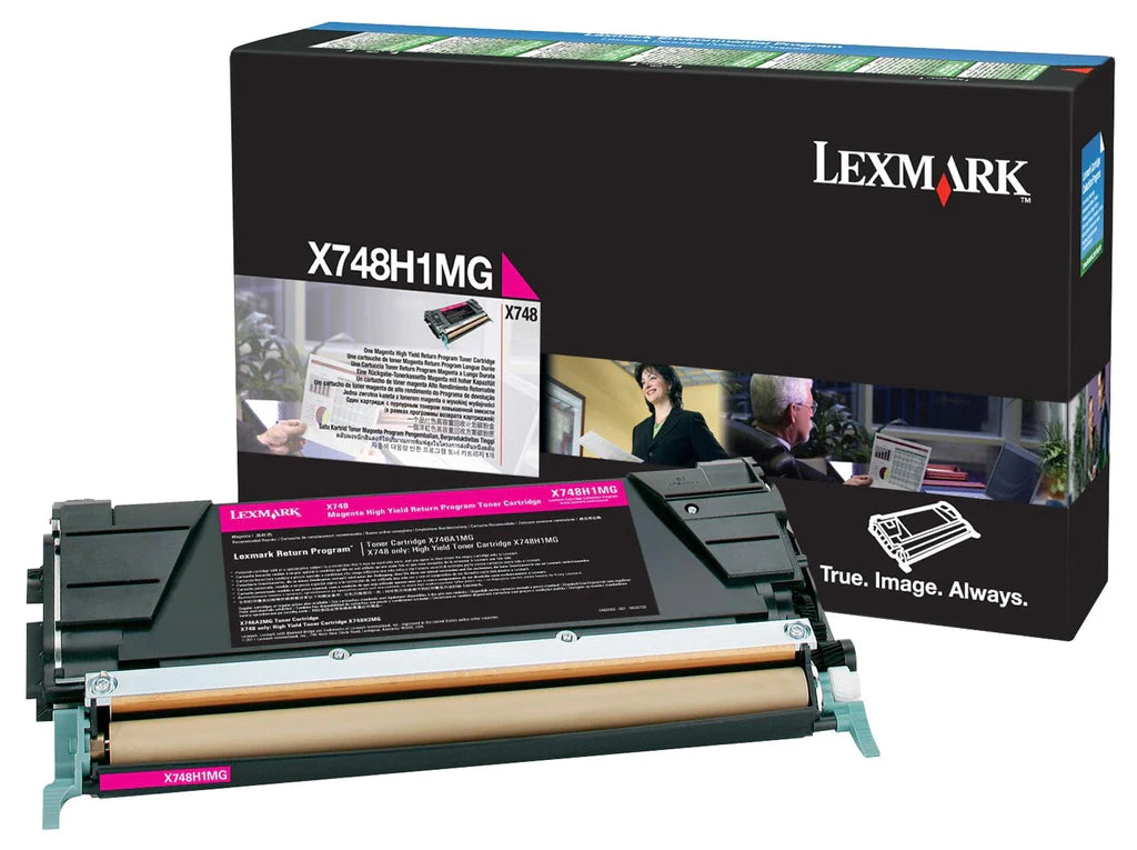 Lexmark X746 Magenta Toner Cartridge, Genuine OEM (X746A1MG) - toners.ca