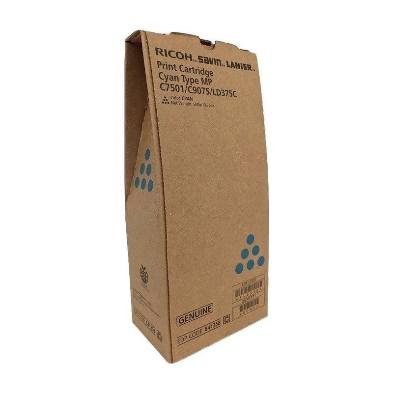 Ricoh Aficio MP C7501SP Cyan Toner Cartridge, Genuine OEM