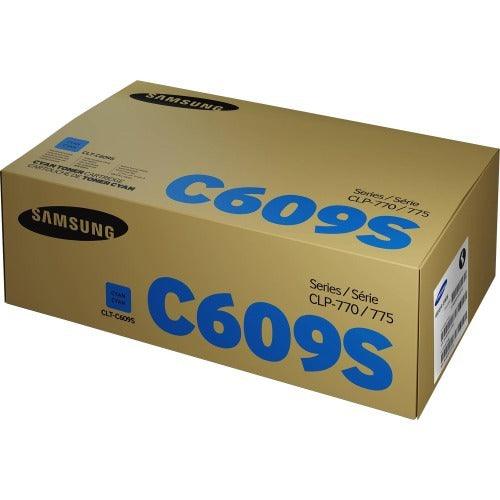 Samsung CLP770ND Cyan Toner Cartridge, Genuine OEM (CLT-C609S)
