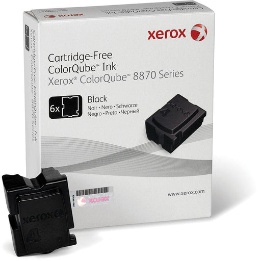 Xerox ColorQube 8870 Black Solid Ink Cartridge, 6/box, Genuine OEM - toners.ca