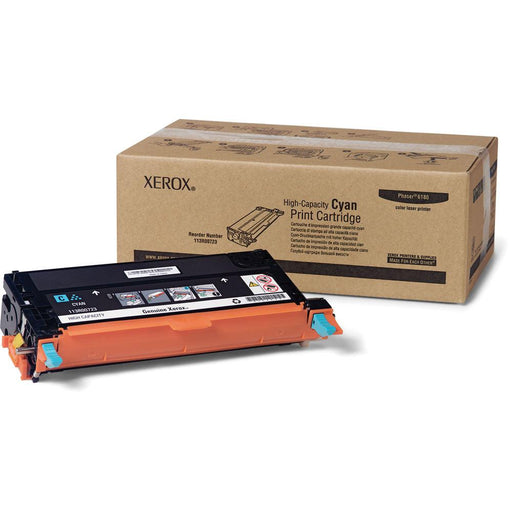 Xerox Phaser 6180 Cyan Toner Cartridge, High Capacity, Genuine OEM - toners.ca