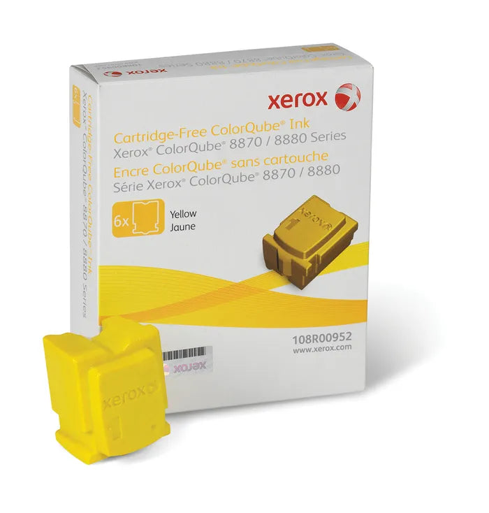 Xerox ColorQube 8870 Yellow Solid Ink Cartridge, 6/box, Genuine OEM - toners.ca  toners.ca