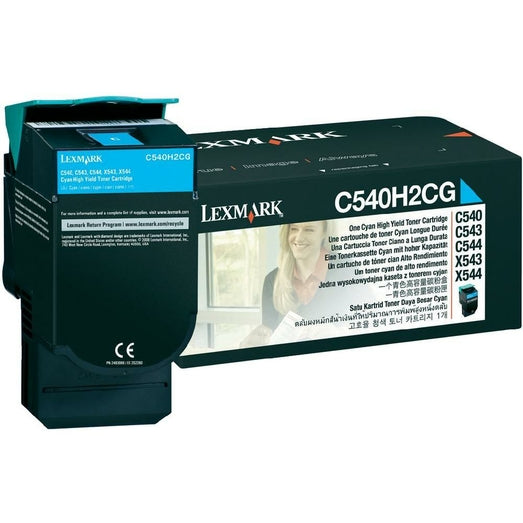 C540H2CG Lexmark C54x,X54x Cyan 2K Toner Cartridge