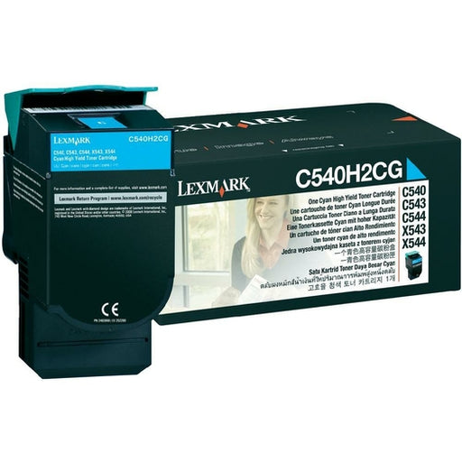 C540H2CG Lexmark C54x,X54x Cyan 2K Toner Cartridge