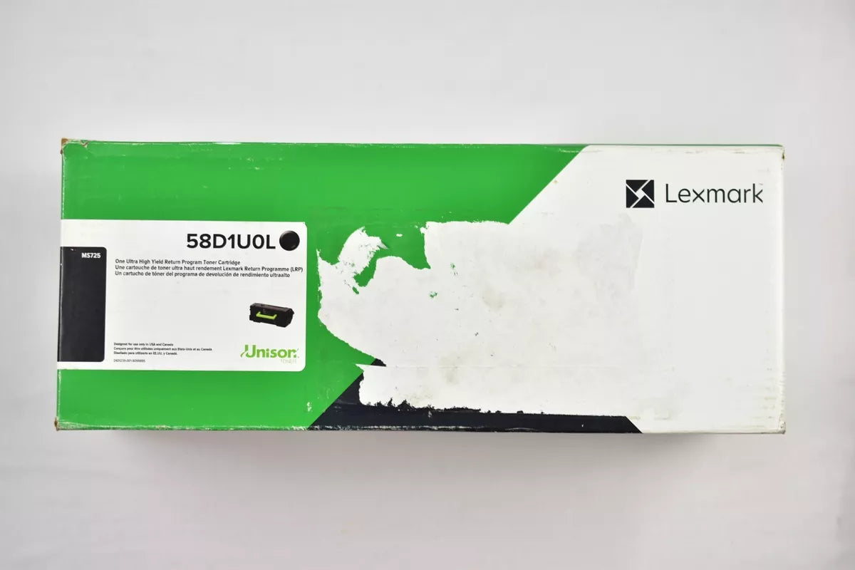 58D1U0L Lexmark MS823,825,MX822,MS/MX725,826  toners.ca