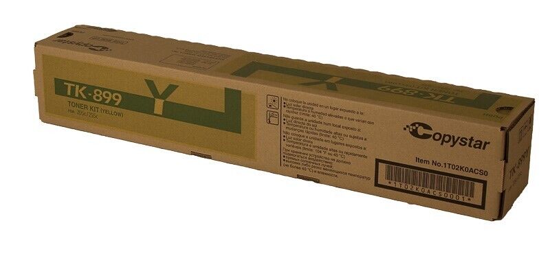 Copystar Genuine OEM TK899Y (1T02K0ACS0) Yellow Toner Cartridge (6K YLD)
