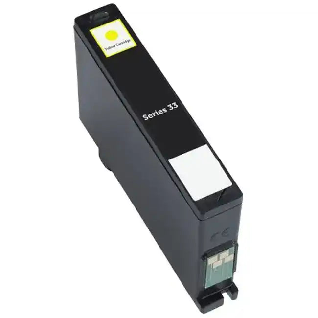 Dell Genuine OEM GRW63 Series 33 Single Use High Yield Yellow Ink Cartridge (700 YLD)