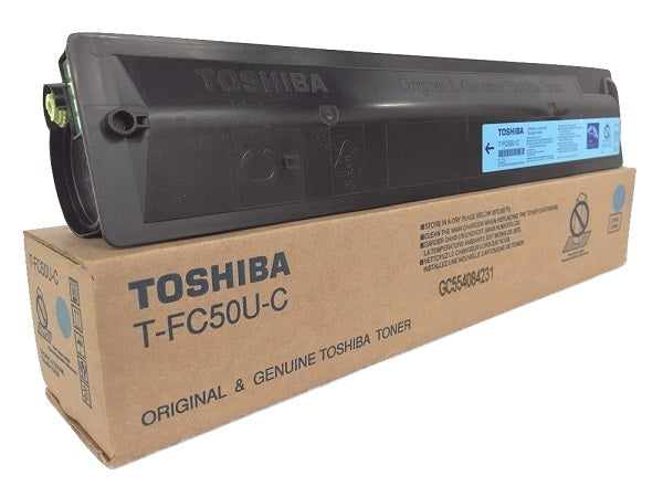 Toshiba Genuine OEM TFC50UC Cyan Toner Cartridge (28K YLD)