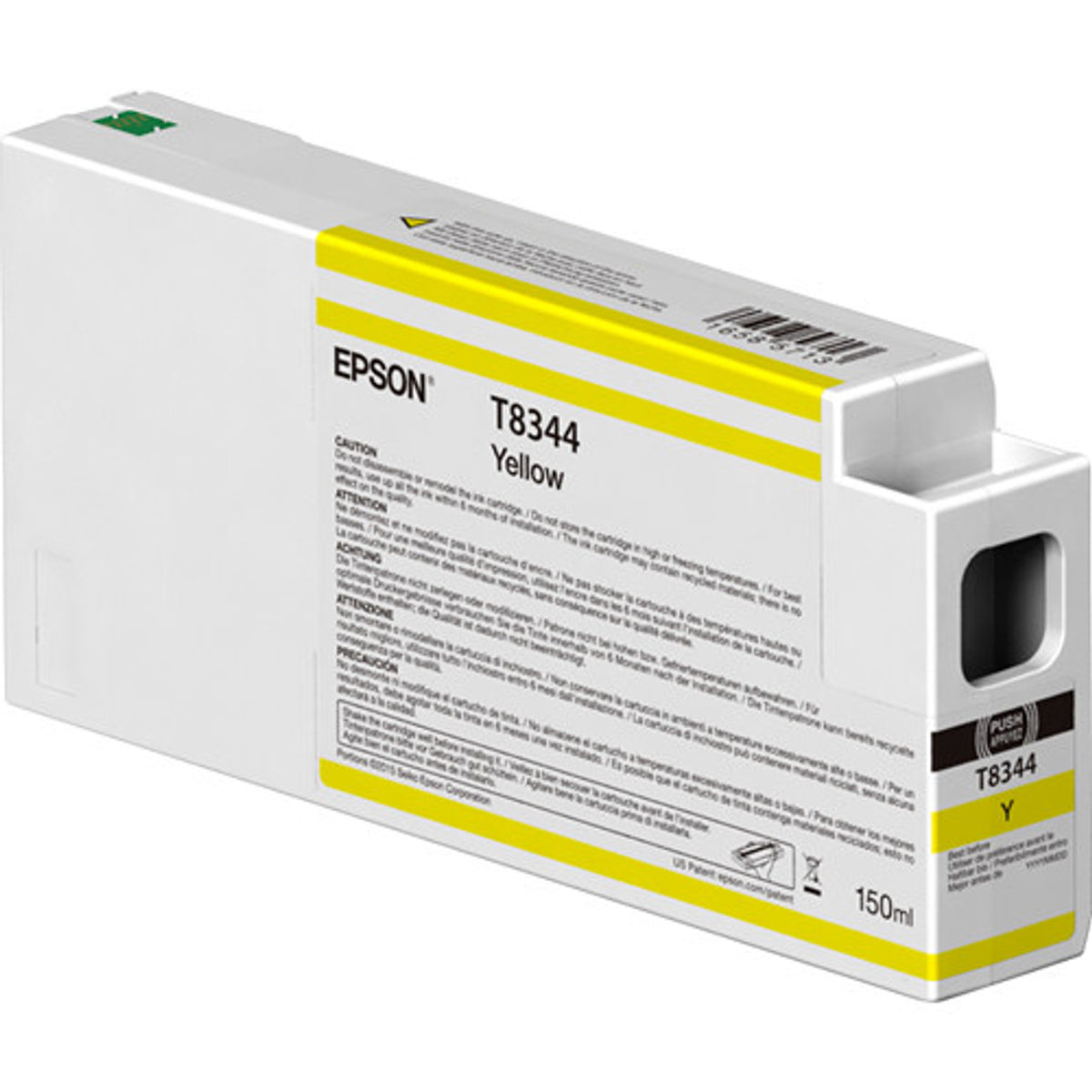T834400 Epson UltraChrome HD Yellow Ink 150 MLT834400