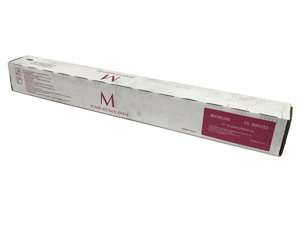 Kyocera Genuine TK-8802M (1T02RRBUS0) Magenta Toner Cartridge (20K YLD)