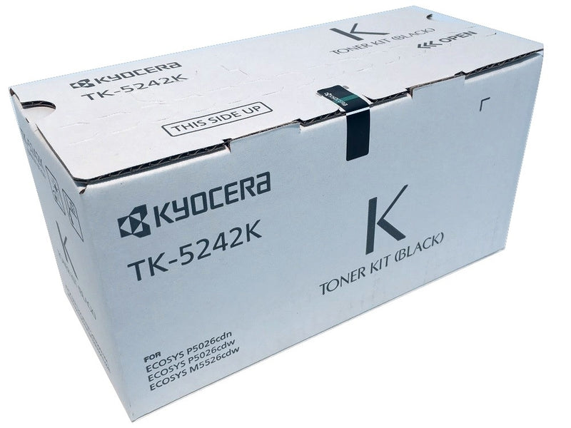Kyocera Genuine OEM TK-5242K (1T02R70US0) Black Toner Cartridge (4K YLD)