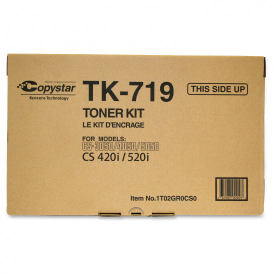 Copystar Genuine OEM TK719 (TK-719  1T02GR0CS0) Black Toner Cartridge (34K YLD)