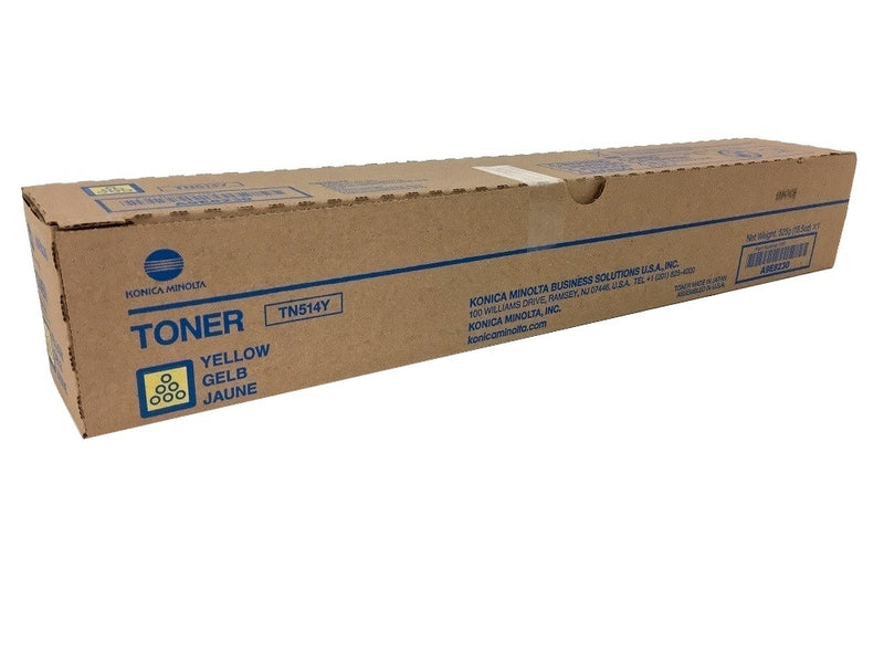 Konica Minolta Genuine OEM A9E8230 (TN514Y) Yellow Toner Cartridge (26K YLD)