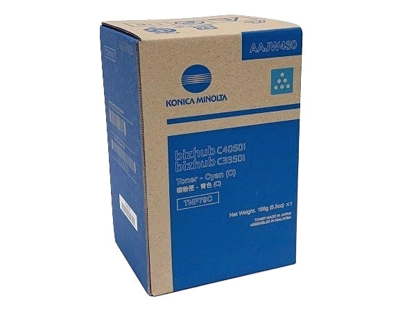 Konica Minolta Genuine OEM TNP79C (AAJW430) Cyan Toner 9k