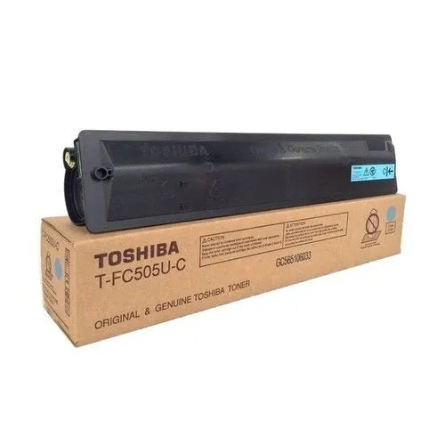 Toshiba Genuine OEM T-FC505UC Cyan Toner Cartridge (33.6K YLD)