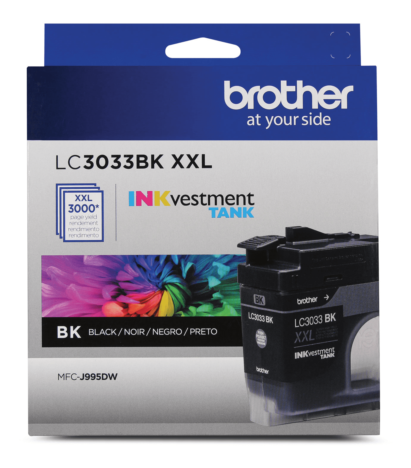 Brother LC3033BKS INKvestment Tank Black Ink Cartridge, Super High Yield