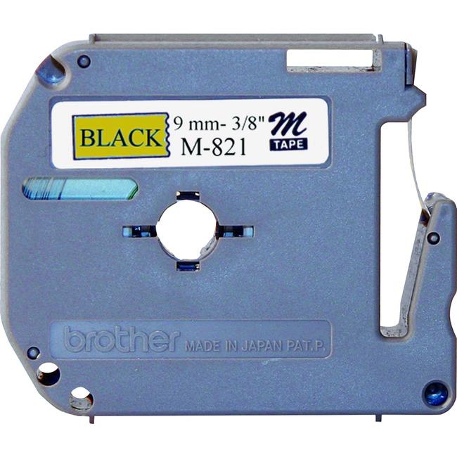 Brother M821 Black on Gold 9 mm Tape for P-touch, 8 m